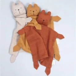 Doudou Plat Carré Ours Beige Fabelab® Mousseline Coton Bio GOTS- Doudou Bio Scandinave -Jouets En Peluche Soldes doudou plat carre ours beige fabelab mousseline coton bio gots doudou bio scandinave 2