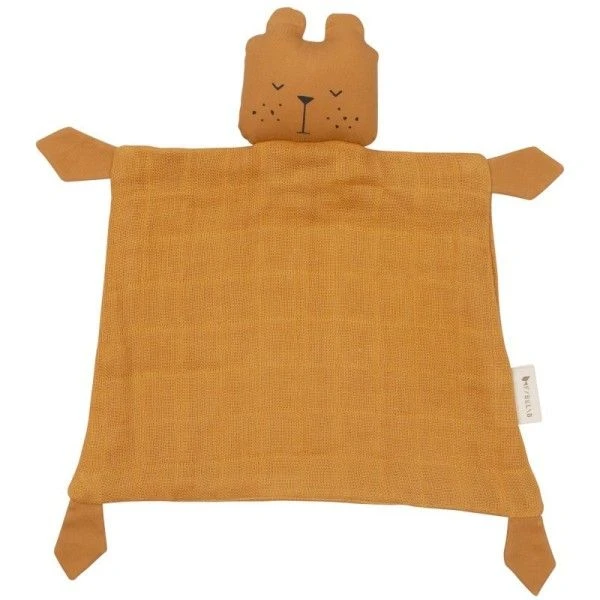 Doudou Plat Carré Ours Paresseux Ocre 34cm Fabelab® Coton Bio GOTS- Doudou Bio Scandinave 1 Doudou Plat Carré Ours Paresseux Ocre 34cm Fabelab® Coton Bio GOTS- Doudou Bio Scandinave