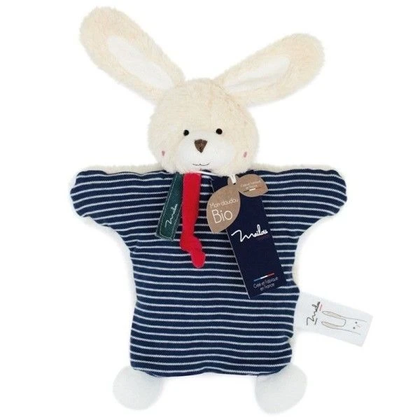 Doudou Plat Marionnette Lapin 25 Cm Maïlou Tradition® Coton Bio - Doudou Bio Français 1 Doudou Plat Marionnette Lapin 25 Cm Maïlou Tradition® Coton Bio - Doudou Bio Français
