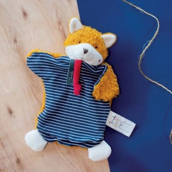 Doudou Plat Marionnette Renard 25 Cm Maïlou Tradition® Coton Bio - Doudou Made In En France 4 Doudou Plat Marionnette Renard 25 Cm Maïlou Tradition® Coton Bio - Doudou Made In En France – Image 4