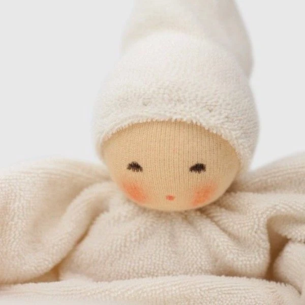 Doudou Plat Nanchen® Natur Poupée Waldorf Coton Bio Eponge (Kba) Ecru Mauve - Jouets Bio 3 Doudou Plat Nanchen® Natur Poupée Waldorf Coton Bio Eponge (Kba) Ecru Mauve - Jouets Bio – Image 3