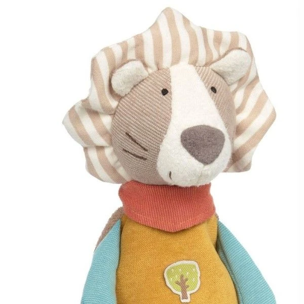 Doudou Plat Nœud Peluche Lion 32cm Green Sigikid® - Peluche Bio 3 Doudou Plat Nœud Peluche Lion 32cm Green Sigikid® - Peluche Bio – Image 3