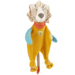Doudou Plat Nœud Peluche Lion 32cm Green Sigikid® - Peluche Bio