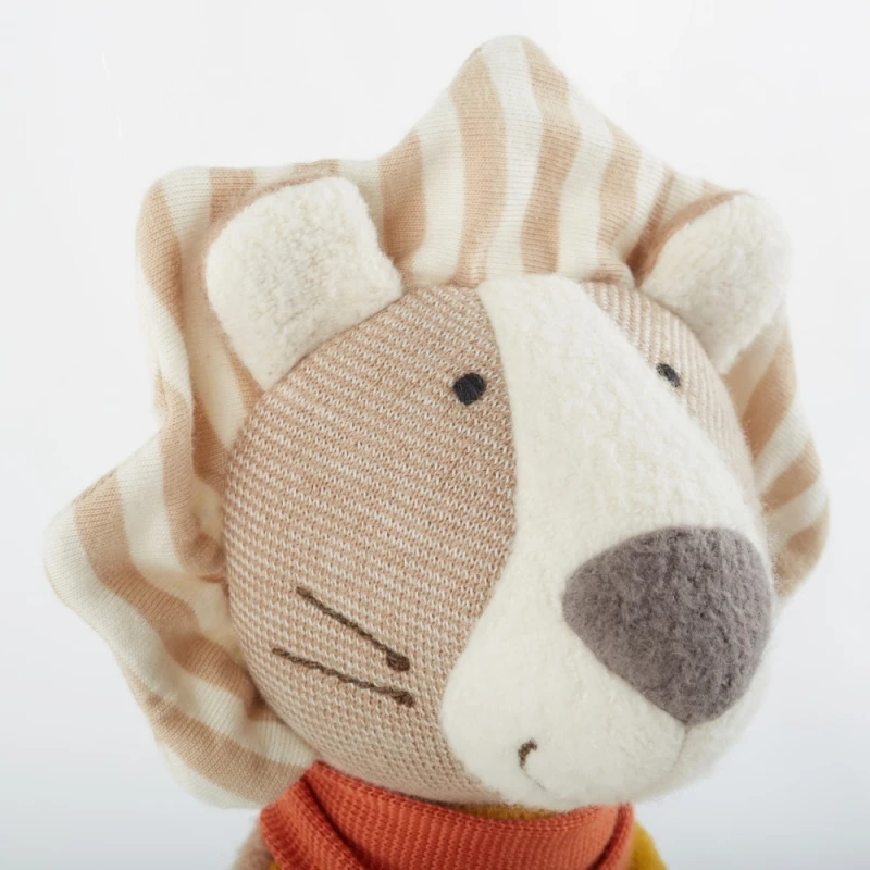 Doudou Plat Nœud Peluche Lion 32cm Green Sigikid® - Peluche Bio 4 Doudou Plat Nœud Peluche Lion 32cm Green Sigikid® - Peluche Bio – Image 4