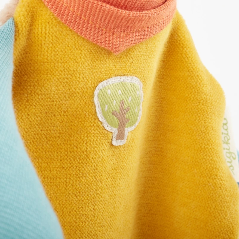 Doudou Plat Nœud Peluche Lion 32cm Green Sigikid® - Peluche Bio 5 Doudou Plat Nœud Peluche Lion 32cm Green Sigikid® - Peluche Bio – Image 5