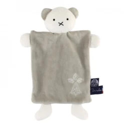 Doudou Plat Ours 30 Cm Avec Doudou Terres De Légendes Maïlou Tradition® Coton Bio - Doudou Bio Fait En France