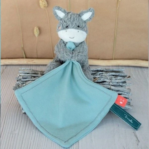 Doudou Plat & Pantin Âne Peluche 15 Cm Maïlou Tradition® Coton Bio - Doudou Bio Français 3 Doudou Plat & Pantin Âne Peluche 15 Cm Maïlou Tradition® Coton Bio - Doudou Bio Français – Image 3