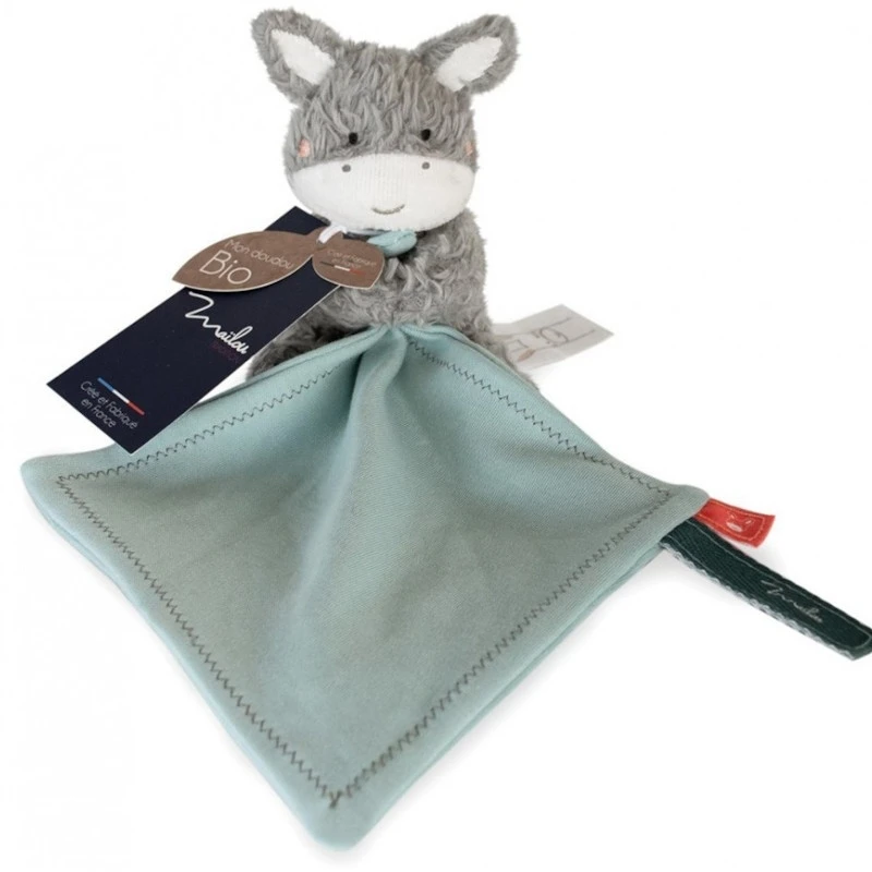 Doudou Plat & Pantin Âne Peluche 15 Cm Maïlou Tradition® Coton Bio - Doudou Bio Français 1 Doudou Plat & Pantin Âne Peluche 15 Cm Maïlou Tradition® Coton Bio - Doudou Bio Français