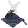 Doudou Plat & Pantin Lapin Peluche Maïlou Tradition® Coton Bio - Doudou Bio Français