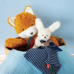 Doudou Plat & Pantin Lapin Peluche Maïlou Tradition® Coton Bio - Doudou Bio Français -Jouets En Peluche Soldes doudou plat pantin lapin peluche mailou tradition coton bio doudou bio francais 3