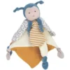 Doudou Plat Pollen L'abeille 25cm Coton Bio Doudou Et Compagnie® - Doudou Bio Français