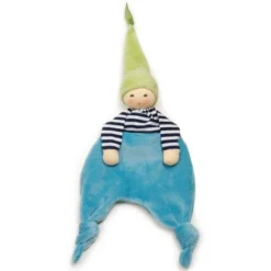 Doudou Plat Poupon & Nœuds Nanchen® Natur Velours Jersey Coton Bioturquoise - Doudou Bio -Jouets En Peluche Soldes doudou plat poupon noeuds nanchen natur velour jersey coton bio turquoise doudou bio 2