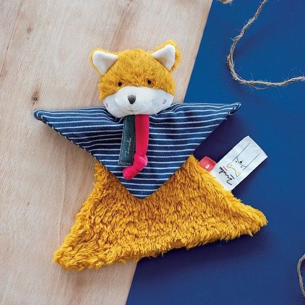 Doudou Plat Renard 22 Cm Maïlou Tradition® Coton Bio - Doudou Bio Fait En France 4 Doudou Plat Renard 22 Cm Maïlou Tradition® Coton Bio - Doudou Bio Fait En France – Image 4
