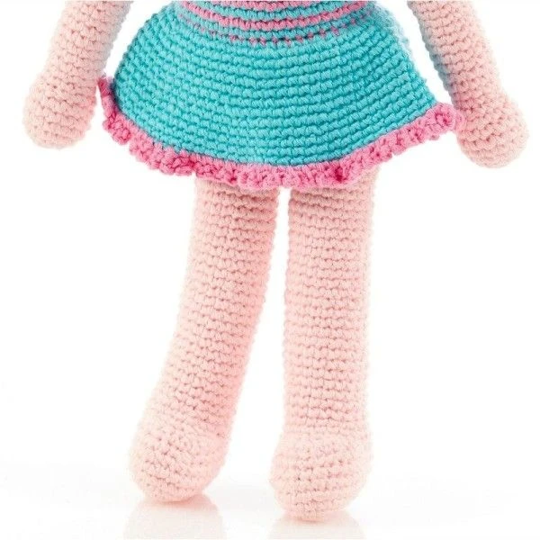 Doudou Poupée Chat 40cm Pebble® Maille Crochet Coton Bio - Doudou Bébé Bio 3 Doudou Poupée Chat 40cm Pebble® Maille Crochet Coton Bio - Doudou Bébé Bio – Image 3