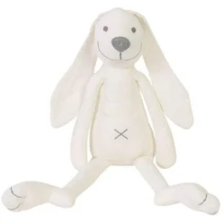 Grand Doudou Lapin Richie Ivoire En Lin 41 Cm Happy Horse - Doudou Pour Bébé