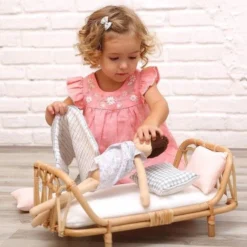 Grande Poupée Lin Robe De Mousseline Becky 40 Cm Coton Bio Albetta® - Poupée Tissu Bio -Jouets En Peluche Soldes grande poupee lin robe de mousseline becky coton bio albetta poupee tissu bio 3