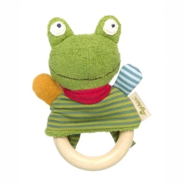 Hochet Anneau Bois Sigikid® Grenouille Green 15 Cm - Hochet Bois 1 Hochet Anneau Bois Sigikid® Grenouille Green 15 Cm - Hochet Bois