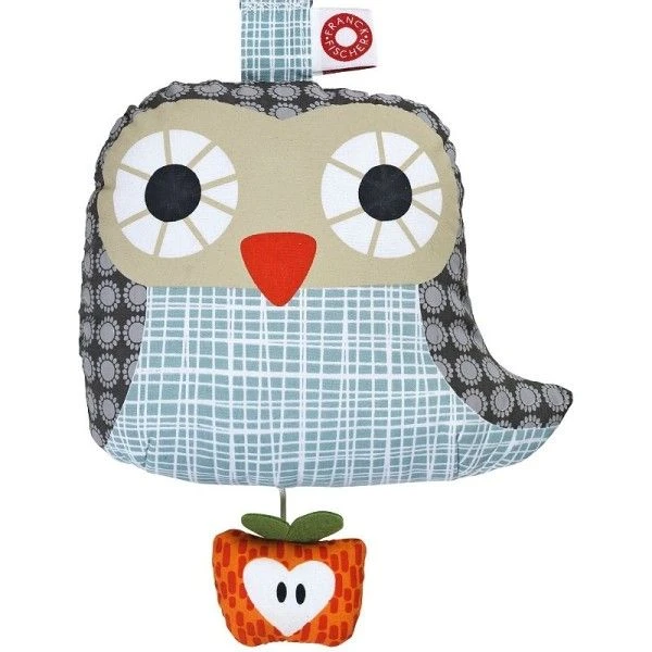 Jouet Boite à Musique Hibou Elise Bleue Franck & Fischer - Boite à Musique Coton Bio 2 Jouet Boite à Musique Hibou Elise Bleue Franck & Fischer - Boite à Musique Coton Bio – Image 2