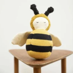 Jouets Bébé Culbuto Abeille Fabelab® 18 Cm Coton Bio GOTS- Jouet Bio Scandinave -Jouets En Peluche Soldes jouets bebe culbuto abeille fabelab 18 cm coton bio gots jouet bio scandinave 3
