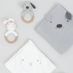 Lange Doudou En Mousseline De Coton Bio Chien Albetta® - Lange Doudou -Jouets En Peluche Soldes lange doudou en mousseline de coton bio chien albetta lange doudou 1