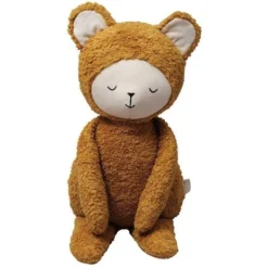 Peluche Big Buddy Ours Ocre Fabelab® 54cm Coton Bio GOTS -Ours Peluche Bio Tissu