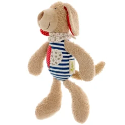 Peluche Bio Sigikid® Chien Marin Green 24 Cm En Coton 100% Bio 'Organic' - Doudou Bio