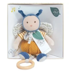 Peluche Boite à Musique Pollen 30cm Coton Bio Doudou Et Compagnie® - Doudou Bio Français -Jouets En Peluche Soldes peluche boite a musique pollen 30cm coton bio doudou et compagnie doudou bio francais 2
