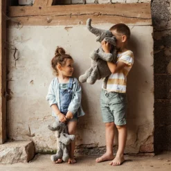 Peluche Bouillotte Sèche Eléphant Gris Coton Bio 35 Cm Senger® - Bouillotte Bio Naturel -Jouets En Peluche Soldes peluche bouillotte seche elephant gris coton bio 35 cm senger bouillotte bio naturel 3