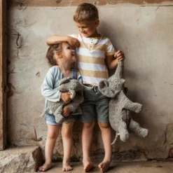 Peluche Bouillotte Sèche Eléphant Gris Coton Bio 35 Cm Senger® - Bouillotte Bio Naturel -Jouets En Peluche Soldes peluche bouillotte seche elephant gris coton bio 35 cm senger bouillotte bio naturel 4