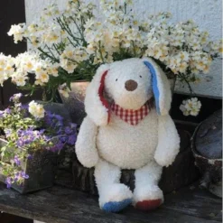 Peluche Chien Bandana Vichy Coton Bio 36cm Efie® - Peluche Chien Bio -Jouets En Peluche Soldes peluche chien bandana vichy coton bio 36cm efie peluche chien bio 2