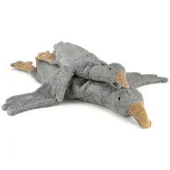 Peluche Bouillotte Sèche Oie Grise Coton Bio 47 Cm Senger® - Bouillotte Bio Naturel -Jouets En Peluche Soldes peluche oie grise coton bio 47 cm senger doudou bio naturel senger 2