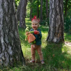 Poupée De Chiffon Nanchen® Natur Poupon 36cm Coton Bio (Kba) Verte Robe Orangé - Poupée Bio -Jouets En Peluche Soldes poupee de chiffon nanchen natur poupon coton bio kba verte robe orange poupee bio 3