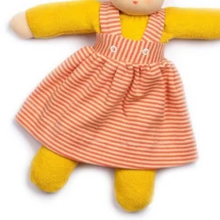 Poupée De Chiffon Nanchen® Natur Poupon Waldorf 36cm Coton Bio (Kba) Jaune Robe Orangé - Poupée Bio -Jouets En Peluche Soldes poupee de chiffon nanchen natur poupon waldorf coton bio kba jaune robe orange poupee bio 2