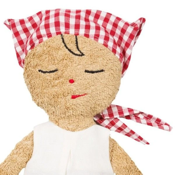 Poupée De Tissu Éponge Robe Blanche Et Fichu Vichy 28 Cm Efie® Coton Bio - Poupée Bio Efie 2 Poupée De Tissu Éponge Robe Blanche Et Fichu Vichy 28 Cm Efie® Coton Bio - Poupée Bio Efie – Image 2