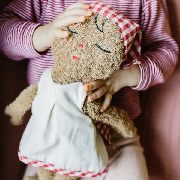 Poupée De Tissu Éponge Robe Blanche Et Fichu Vichy 28 Cm Efie® Coton Bio - Poupée Bio Efie 6 Poupée De Tissu Éponge Robe Blanche Et Fichu Vichy 28 Cm Efie® Coton Bio - Poupée Bio Efie – Image 6