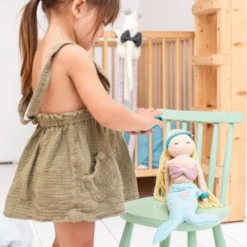 Poupée En Tissu Coton Bio Sirène Ava Hoppa® - Poupée De Chiffon Bio -Jouets En Peluche Soldes poupee en tissu coton bio sirene ava hoppa poupee de chiffon bio 2