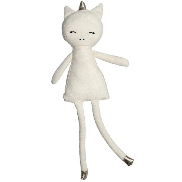 Poupée Hochet Fabelab® Licorne Merveilleuse 28 Cm Blanche Coton Bio GOTS- Jouet Bio Scandinave 1 Poupée Hochet Fabelab® Licorne Merveilleuse 28 Cm Blanche Coton Bio GOTS- Jouet Bio Scandinave
