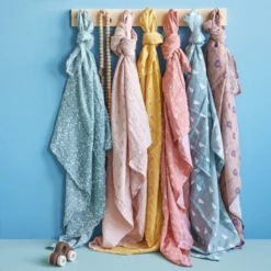 Set De Deux Langes 70cm Coton Bio Pingouin Fresk® -Lange Coton Bio -Jouets En Peluche Soldes set de deux langes 70cm coton bio pingouin fresk lange coton bio 5