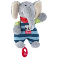 Doudou Peluche Musicale Elephant Coton Lolo Lombardo22cm Sigikid® - Doudou écologiques