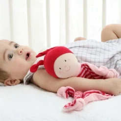 Doudou Plat Noeud Poupée Lutin Roses 26 Cm Coton Bio Sigikid® - Doudou Plat Bio -Jouets En Peluche Soldes sigikid doudou plat noeud poupee lutin roses 26 cm coton bio doudou plat bio 4